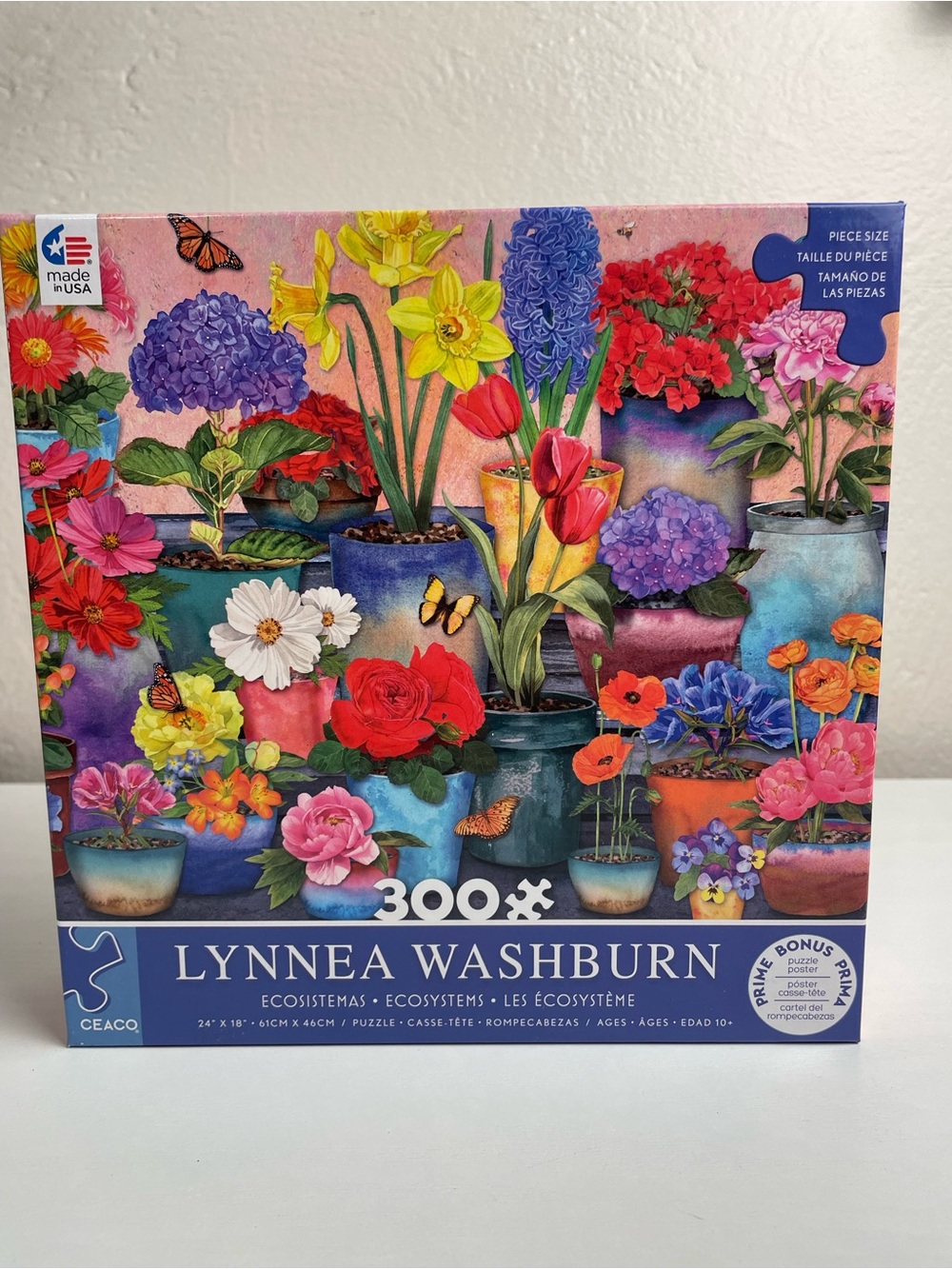 Colorful Potted Flowers Puzzle - Multi